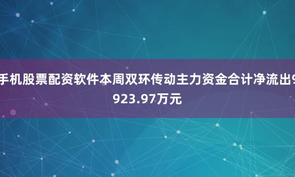 手机股票配资软件本周双环传动主力资金合计净流出9923.97万元